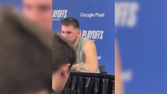 Doncic's unusual press conference gets interrupted by some female sexual moans