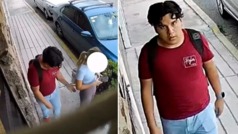 Puebla: Cmara de seguridad capta momento en que un sujeto agrede sexualmente a una mujer