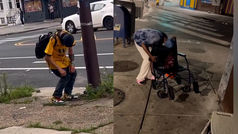 ¡Like zombies! Video shows drug crisis in United States with addicts crowding filthy sidewalks