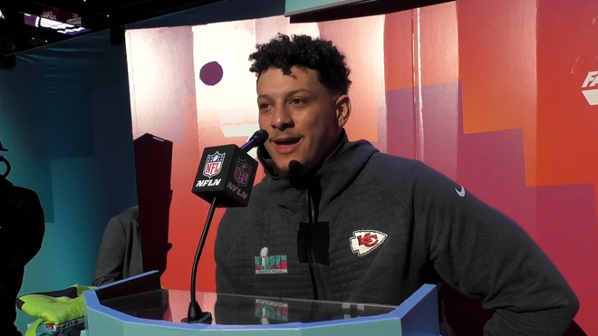 Patrick Mahomes reacts to winning his 2nd Super Bowl MVP 🏆