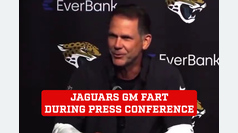 Jaguars general manager Trent Baalke farts in the middle of press conference