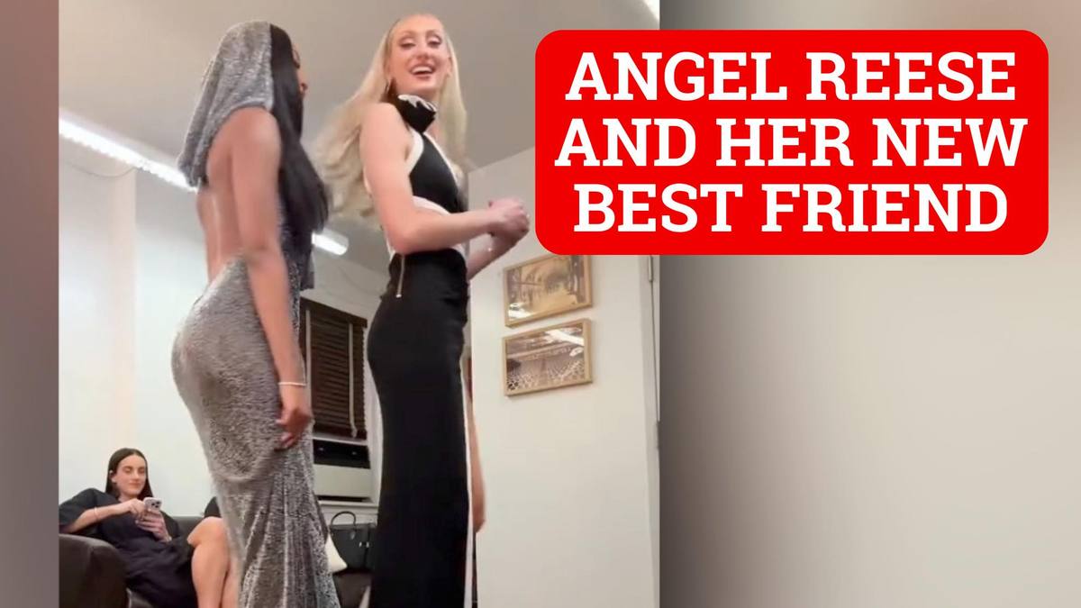 Angel Reese dances with new best friend in WNBA while Caitlin Clark watches