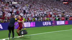 Gol de Dybala (0-1) en el Sevilla 1-1 Roma