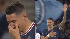 Las incontrolables lágrimas de Di María tras meter su último gol con el PSG