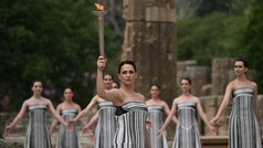 Par�s 2024: As� fue la ceremonia de encendido de la llama ol�mpica en Grecia