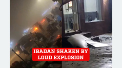 Explosion destroys buildings in Ibadan Nigeria - Video