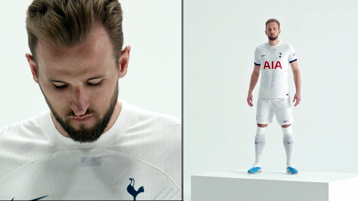 Kane protagonista en la presentaci n de la nueva camiseta del Tottenham