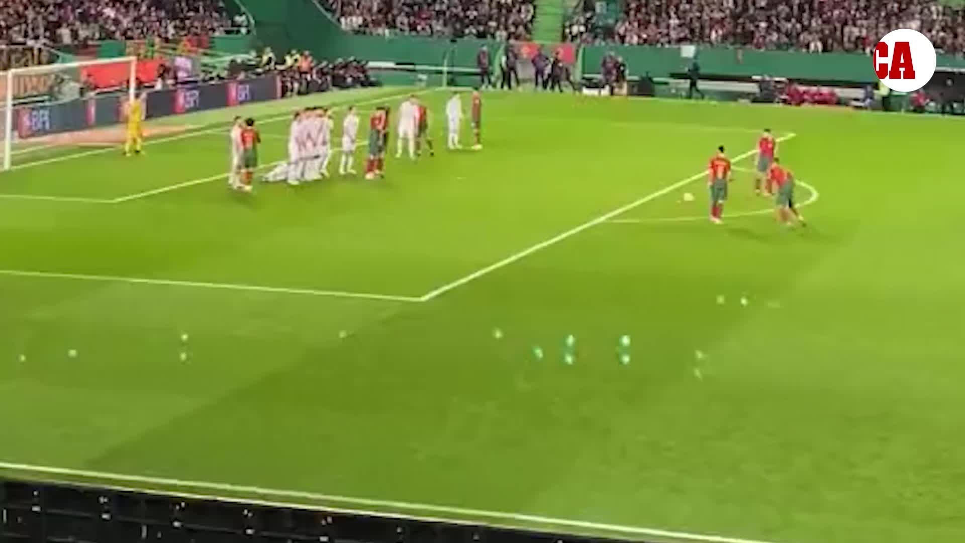 cristiano ronaldo tiro libre tiro
