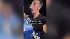 El atleta Alex Roca hace historia en Pars al completar el maratn popular olmpico