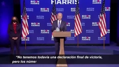 Biden: "Vamos a ganar esta carrera"