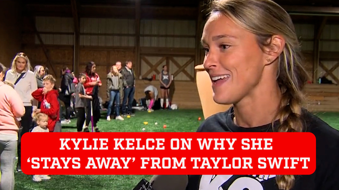 Kylie Kelce defends herself over exaggerated quotes about Taylor Swift, and  Swifties love it
