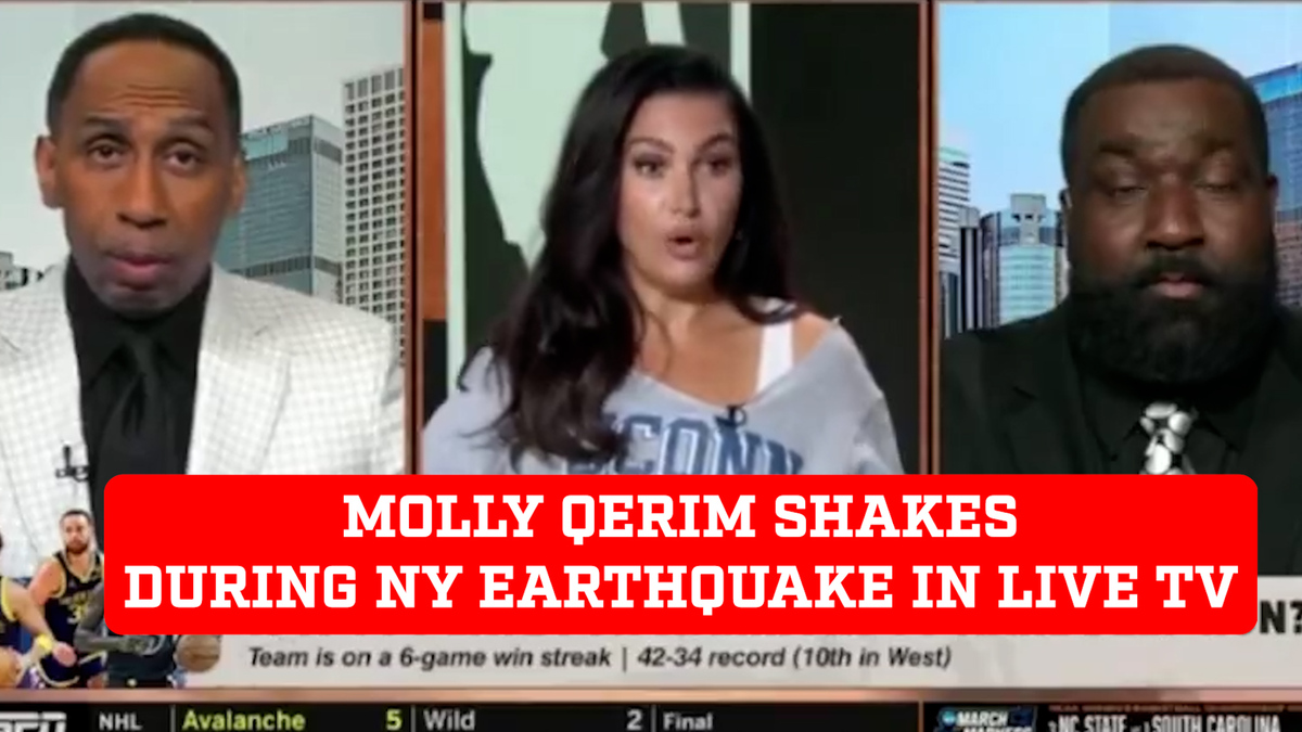 Molly Qerim shakes during N.Y earthquake hit on ESPN First take in scare  moment - MARCA TV English