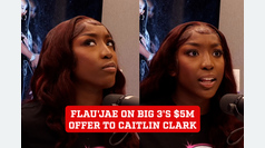 Flau'jae Johnson addresses Big 3's $5 million offer to Caitlin Clark