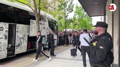 "Kepa, ya era hora": as� despidieron a los jugadores del Madrid en el hotel