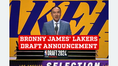 Bronny James' Los Angeles Lakers draft announcement