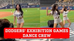 Los Dodgers son sorprendidos en Corea del Sur con un baile para juegos de exhibicin