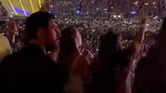 Messi estuvo en el concierto de Coldplay en el Estadio Olímpico de Barcelona