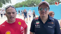Checo y Ferrari comparten podio, la prediccin de los fans en el GP de Miami