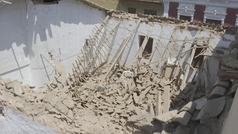  Derrumbe del techo de una vivienda en Catarroja (Valencia) tras las lluvias
