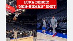 Luka Doncic's jaw-dropping shot leaves Mavericks practice in silence
