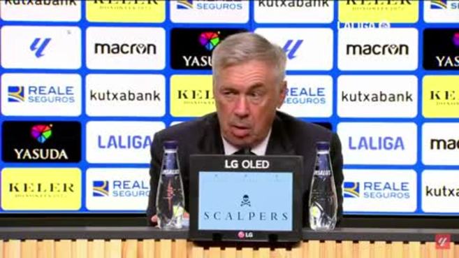 أنشيلوتي يعترف بصعوبة مباراة ريال مدريد ضد ريال سوسيداد ويثني على التزام الفريق رغم الضغوط