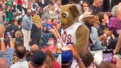 LeBron James recibe calurosa bienvenida en el estadio de Cleveland durante los playoffs de la NBA