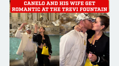 Canelo lvarez surprises his wife with a romantic birthday celebration at the Trevi Fountain