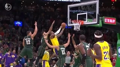 Falta final no pitada a LeBron James en el Celtics-Lakers