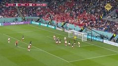 Gol de Christensen (1-1) en el Francia 2-1 Dinamarca