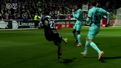 Gol de lvaro Gmez (1-0) en el Unionistas 1-3 Barcelona