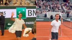 Rafael Nadal vuelve a Roland Garros y los aficionados se hacen presentes en el entrenamiento