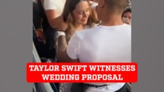 Taylor Swift witnesses wedding proposal during 'Eras Tour' concert