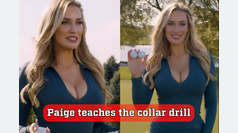 Paige Spiranac teaches the collar drill, your key to enhanced touch and speed control