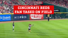 Cincinnati Reds fan tased on field after backflip in front of security