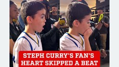  Steph Curry?s fan was breathless upon seeing him in person