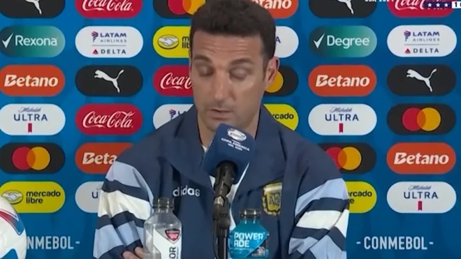 Scaloni: "Lo del Uruguay-Colombia parecían imágenes de hace 50 años... pero cualquiera hubiera actua