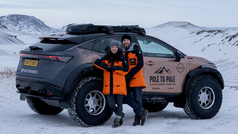 La avedntura de viajar en un Nissan Ariya eléctrico desde el Polo Norte hasta el Polo Sur
