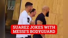Messi's bodyguard shares jokes with Luis Suarez creating unlikely friendship