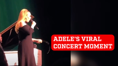 Adele's wardrobe mishap during her concert