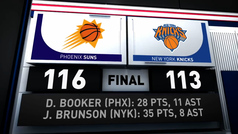 Devin Booker da la séptima victoria consecutiva a los Suns en los últimos segundos