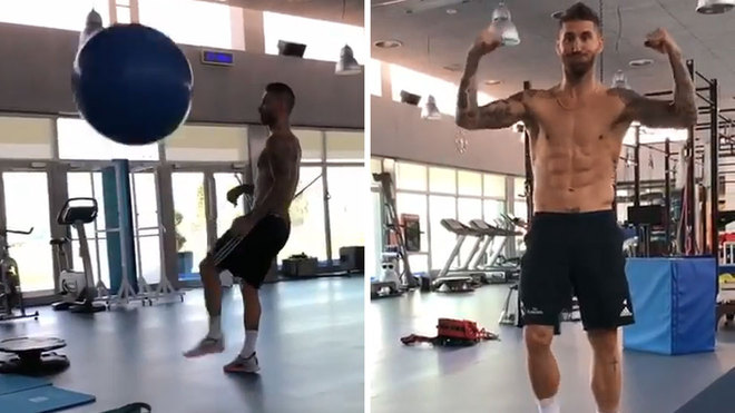 Real Madrid: Sergio Ramos uses his left foot to perform ...