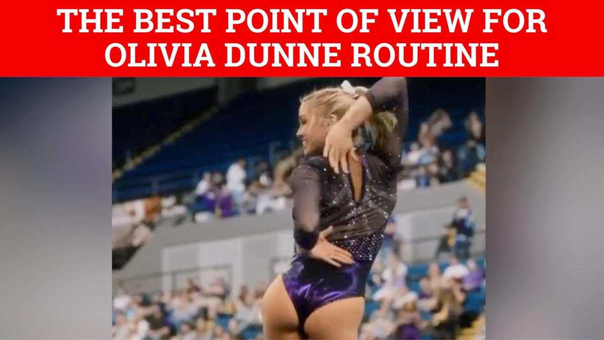 Olivia Dunne gives fans best point of view for a perfect gymnastics routine