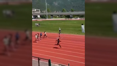 La espectacular atleta de 14 aos que bate rcords: saca 30 metros a sus rivales en los 100