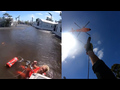 Video showing heroic US Coast Guard rescuing stranded people and ...