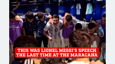 Lionel Messi's speech before Copa America final against Brazil, the last time at Maracana