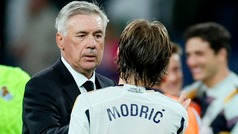 Ancelotti deja clara su relacin con Modric: "Nunca hemos tenido ningn promblema, ni lo tendremos"