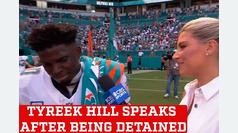 Tyreek Hill talks about his detention before the season opener