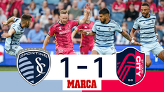 Points are divided in Kansas I Sporting KC 1-1 St. Louis I Highlights and goals I MLS