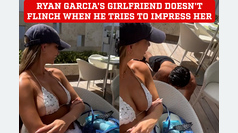 Ryan Garcia's girlfriend unfazed as he tries to impress with a series of push-ups