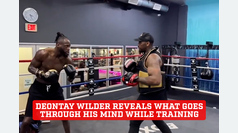 Deontay Wilder reveals what's going through his mind in rare slow-motion video while training